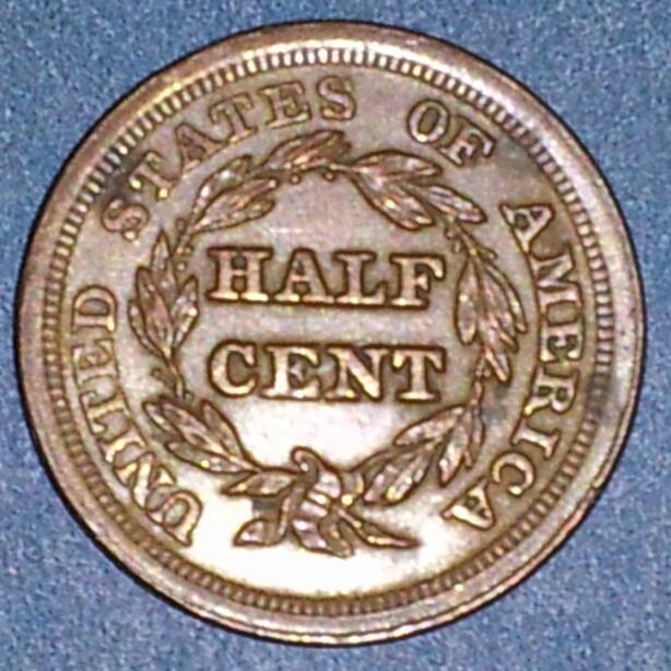 1853-Half-Cent...grade-&-Variety?